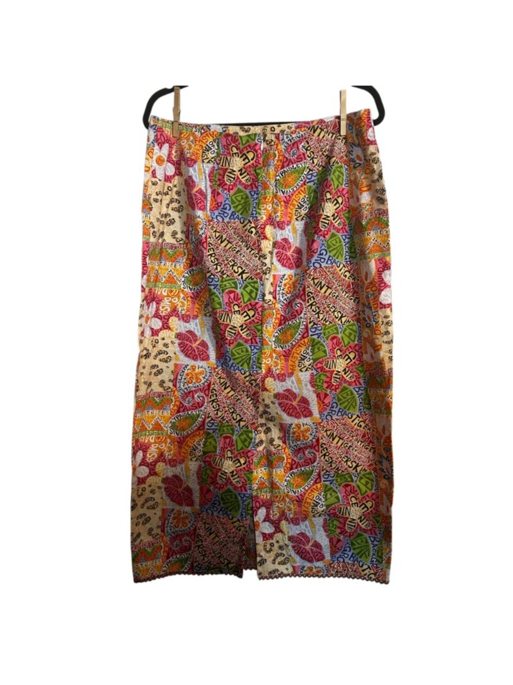 Vintage Colorful Pine Cove Patchwork Skirt Size 12 Floral Paisley Print USA Fest - Picture 2 of 12